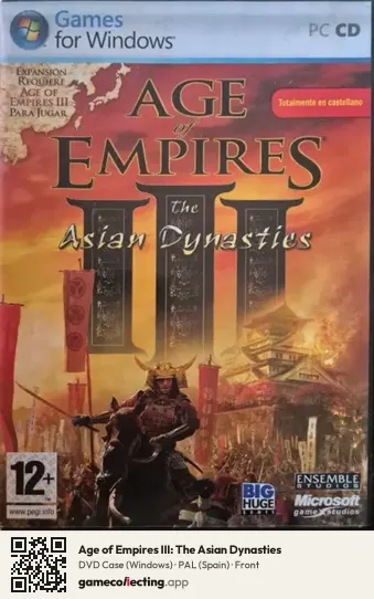Age of Empires III: The Asian Dynasties Computer, Spain box front