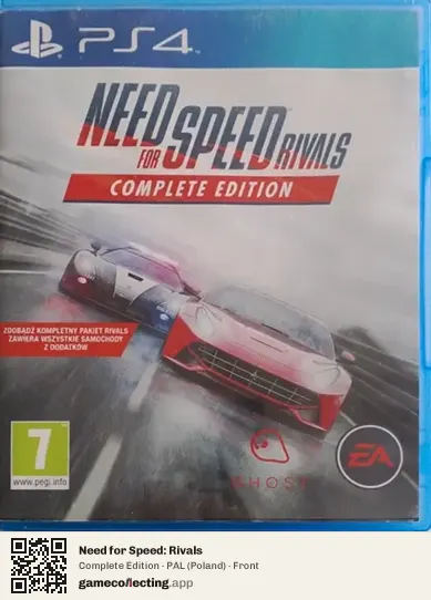 Need for Speed: Rivals PlayStation 4, Poland box front