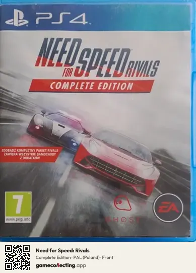Need for Speed: Rivals PlayStation 4, Poland box front