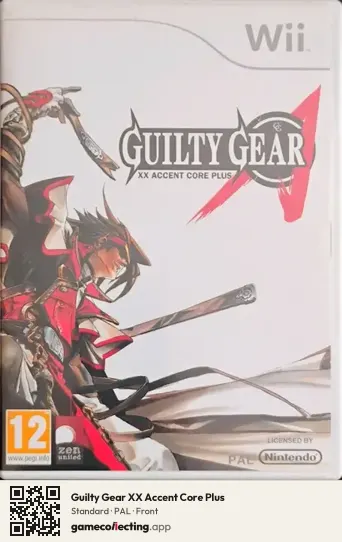 Guilty Gear XX Accent Core Plus Nintendo Wii, PAL box front