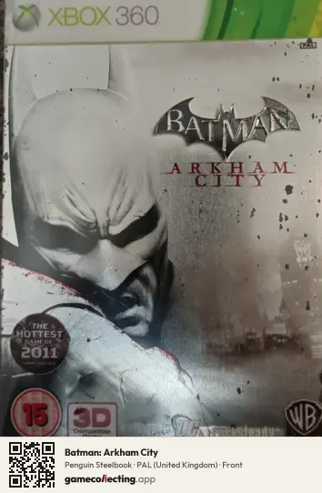 Batman: Arkham City Xbox 360, United Kingdom box front