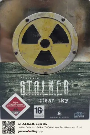 S.T.A.L.K.E.R.: Clear Sky Computer, Germany box front