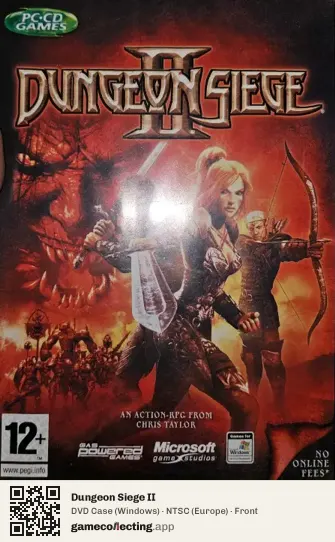 Dungeon Siege II Computer, Europe box front