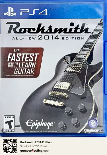 Rocksmith 2014 Edition PlayStation 4, NTSC box front