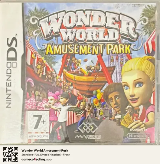 Wonder World Amusement Park Nintendo DS, United Kingdom box front