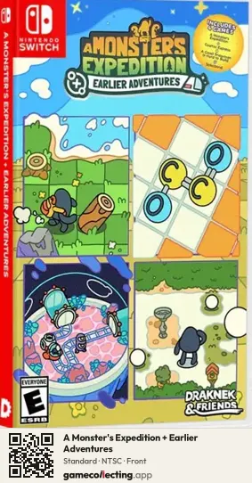 A Monster's Expedition + Earlier Adventures Nintendo Switch, NTSC box front