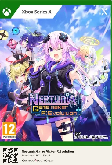 Neptunia Game Maker R:Evolution Xbox Series X, PAL box front