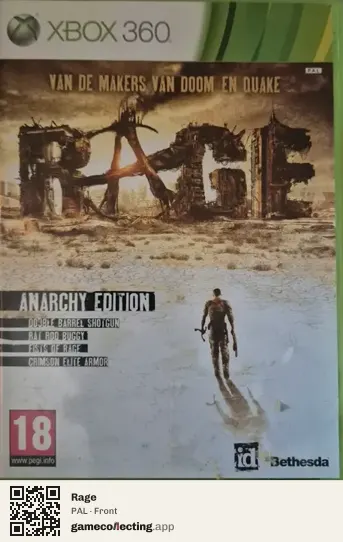 Rage Xbox 360, PAL box front