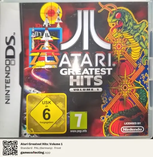 Atari Greatest Hits: Volume 1 Nintendo DS, Germany box front