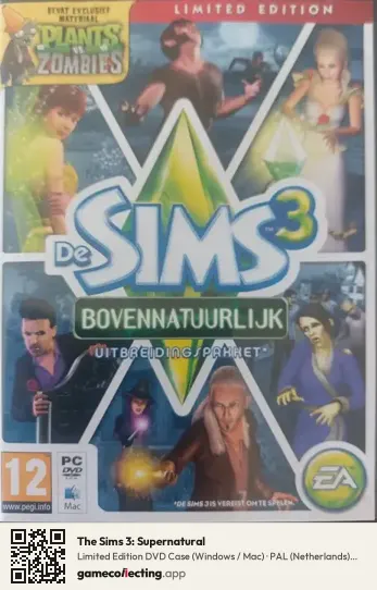 The Sims 3: Supernatural Computer, Netherlands box front