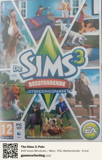 The Sims 3: Pets Computer, Netherlands box front