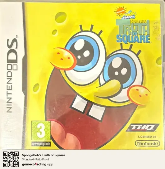 SpongeBob's Truth or Square Nintendo DS, PAL box front