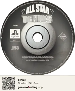 Tennis PlayStation, PAL disc