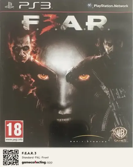 F.E.A.R. 3 PlayStation 3, PAL box front