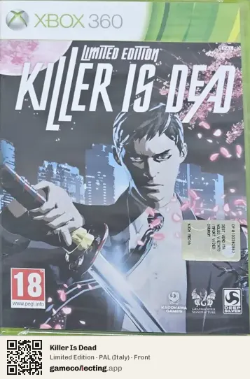 Killer Is Dead Xbox 360, Italy box front