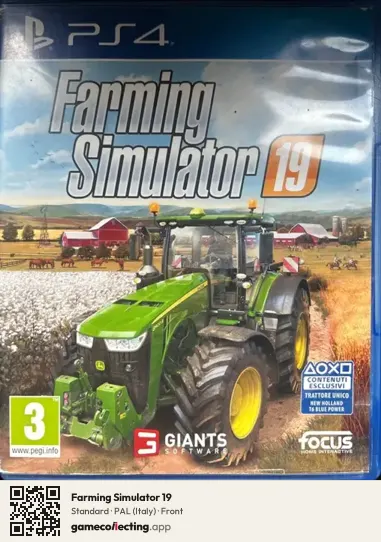 Farming Simulator 19 PlayStation 4, Italy box front