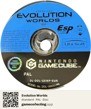 Evolution Worlds Nintendo GameCube, PAL disc