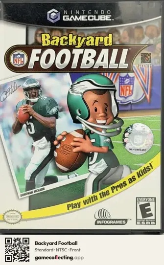 Backyard Football Nintendo GameCube, NTSC box front