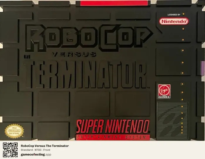 RoboCop Versus The Terminator Super Nintendo Entertainment System, NTSC box front
