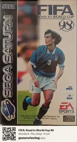 FIFA: Road to World Cup 98 Sega Saturn, Italy box front