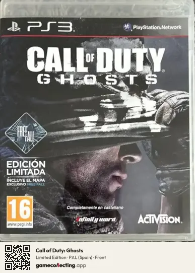 Call of Duty: Ghosts PlayStation 3, Spain box front