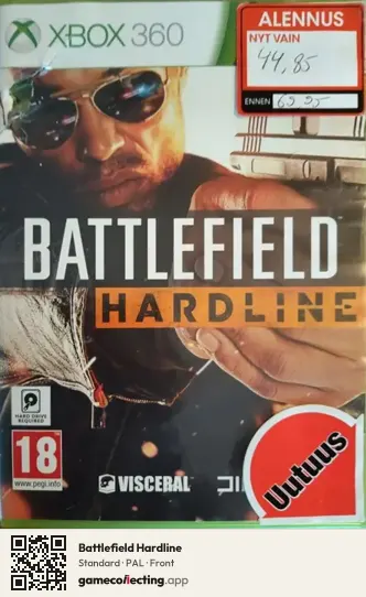 Battlefield Hardline Xbox 360, PAL box front