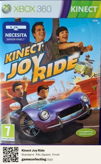 Kinect Joy Ride Xbox 360, Spain box front