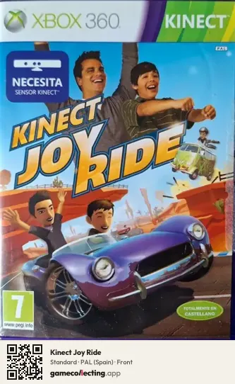 Kinect Joy Ride Xbox 360, Spain box front