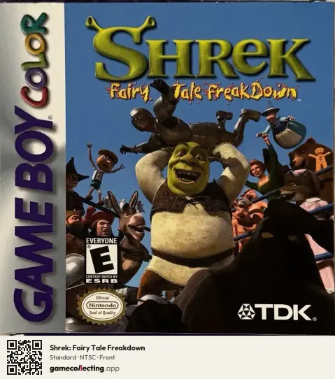 Shrek: Fairy Tale Freakdown Game Boy Color, NTSC box front