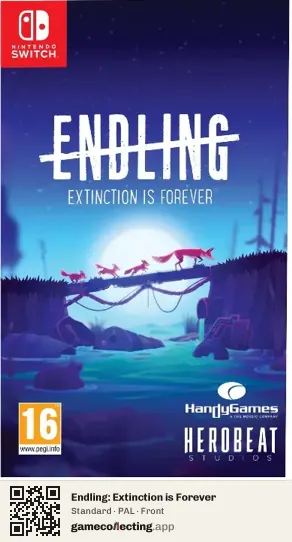 Endling: Extinction is Forever Nintendo Switch, PAL box front
