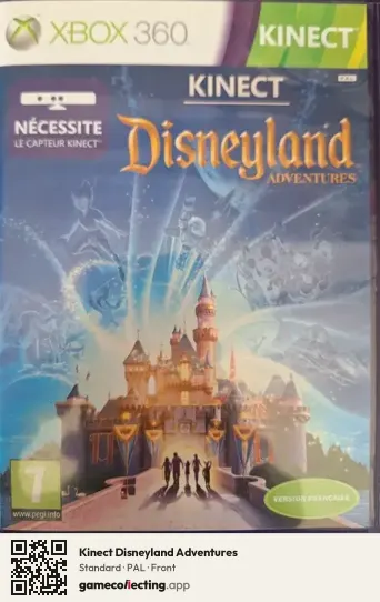 Kinect Disneyland Adventures Xbox 360, PAL box front
