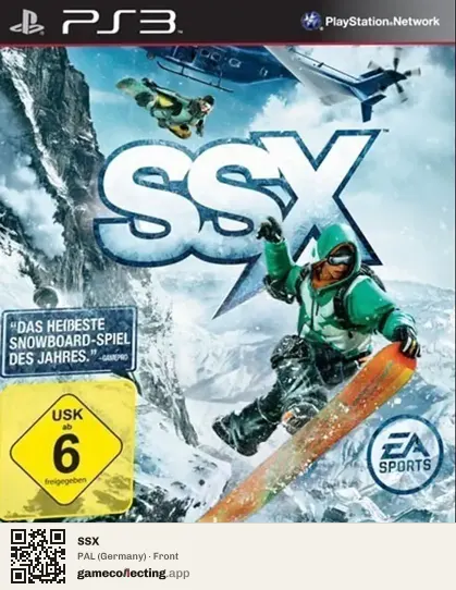 SSX PlayStation 3, Germany box front