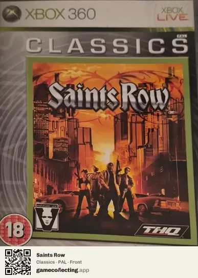 Saints Row Xbox 360, PAL box front