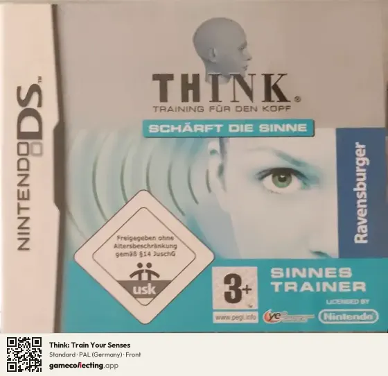 Think: Train Your Senses Nintendo DS, Germany box front