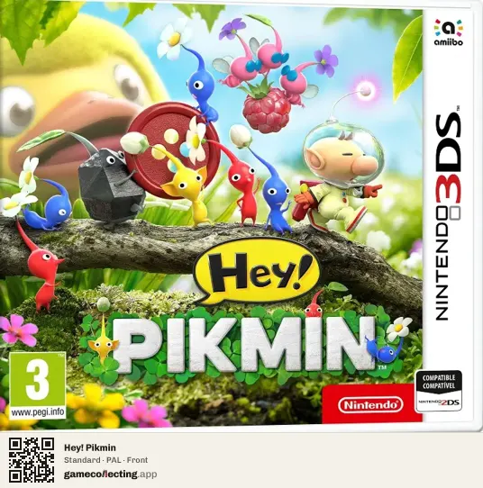 Hey! Pikmin Nintendo 3DS, PAL box front
