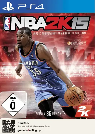 NBA 2K15 PlayStation 4, Germany box front