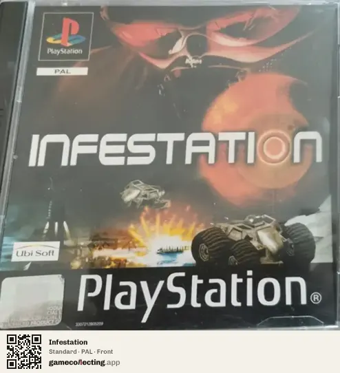 Infestation PlayStation, PAL box front