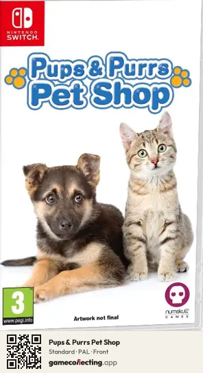 Pups & Purrs Pet Shop Nintendo Switch, PAL box front