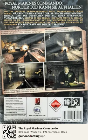 The Royal Marines Commando Computer, Germany box back
