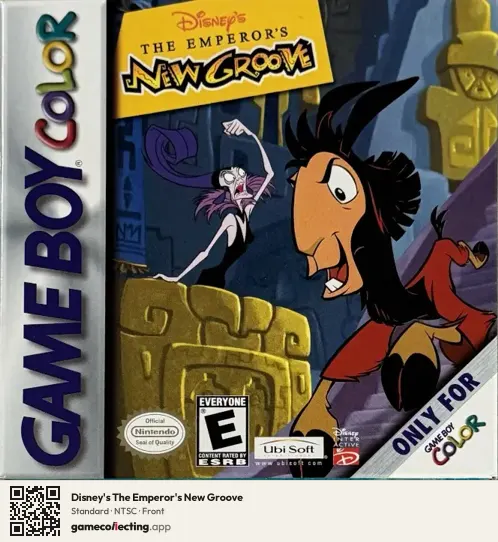 Disney's The Emperor's New Groove Game Boy Color, NTSC box front