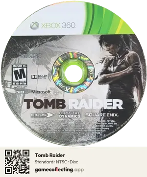 Tomb Raider Xbox 360, NTSC disc