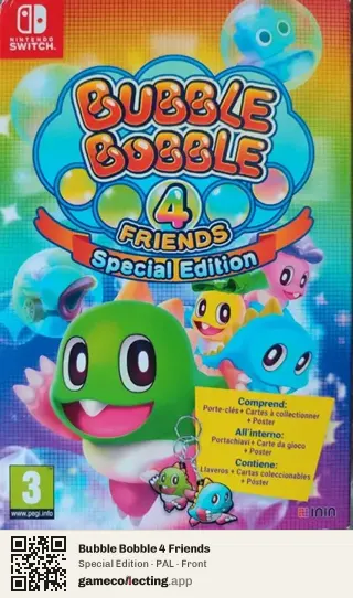Bubble Bobble 4 Friends Nintendo Switch, PAL box front