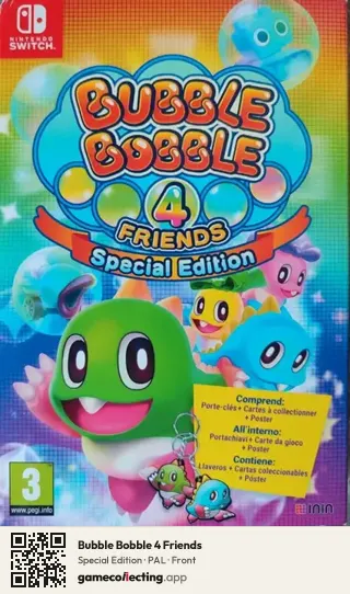 Bubble Bobble 4 Friends Nintendo Switch, PAL box front