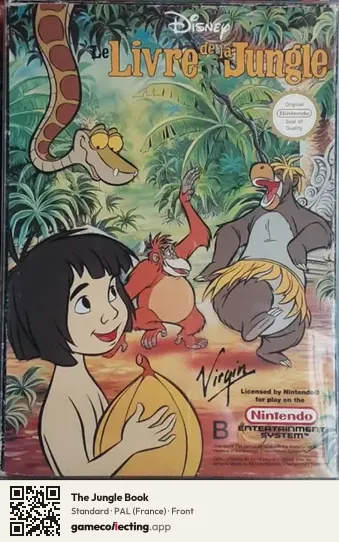 The Jungle Book Nintendo Entertainment System, France box front