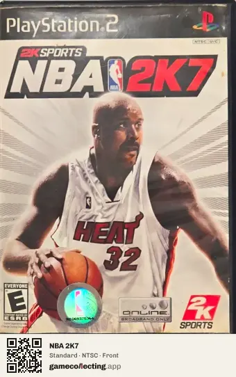 NBA 2K7 PlayStation 2, NTSC box front