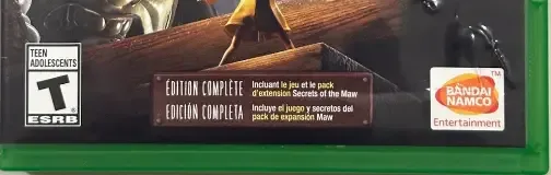 Little Nightmares, the ESRB box on its front