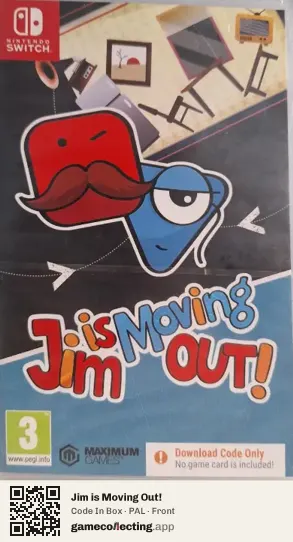 Jim is Moving Out! Nintendo Switch, PAL box front