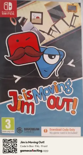 Jim is Moving Out! Nintendo Switch, PAL box front