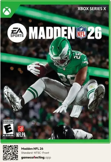 Madden NFL 26 Xbox Series X, NTSC box front