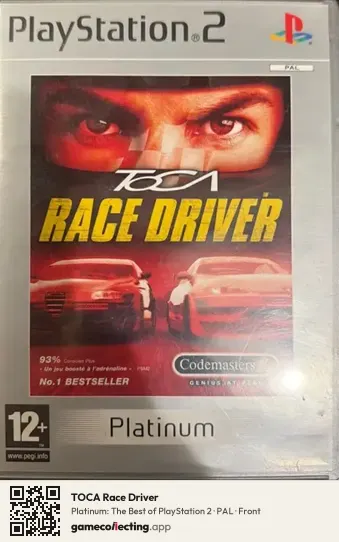 TOCA Race Driver PlayStation 2, PAL box front